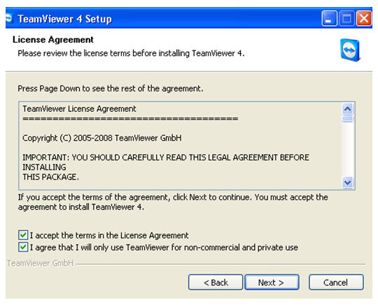 TeamViewer Setup 4