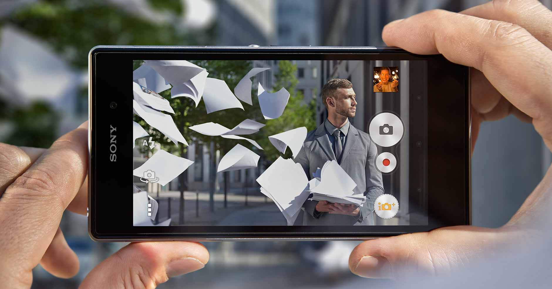 The best camera phone, Xperia Z1 from Sony, features 3x clear image zoom.