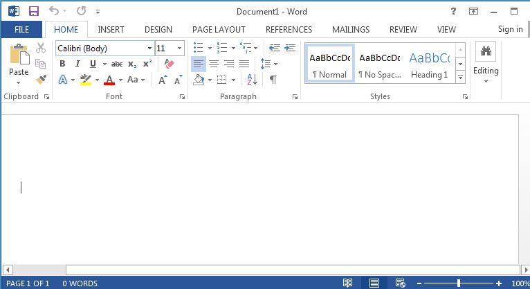 Office 2013 without Start screen