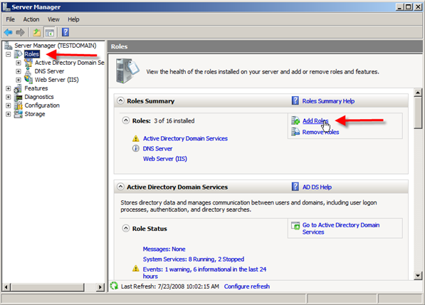 Server 2008: Installing Distributed File System (DFS) - 1
